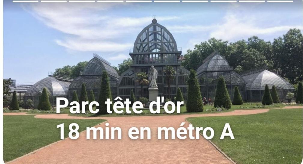 Medipole T2 Avec Un Garage Gratuit Sur Place, 16Min A Centre Ville Lyon En Metro A Villeurbanne Ngoại thất bức ảnh