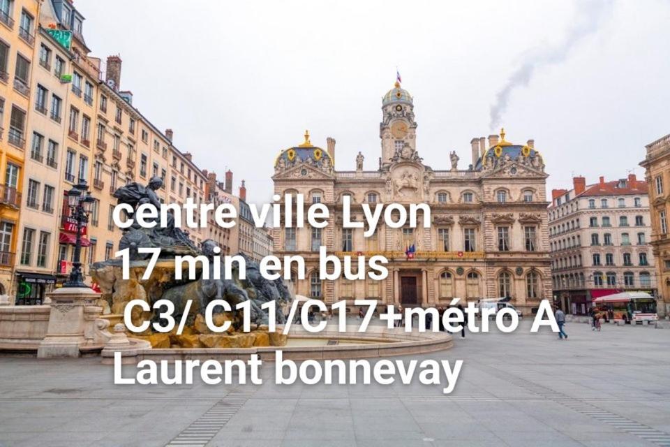 Medipole T2 Avec Un Garage Gratuit Sur Place, 16Min A Centre Ville Lyon En Metro A Villeurbanne Ngoại thất bức ảnh